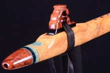 Ponderosa Pine Burl Native American Flute, Minor, Mid G-4, #H13G